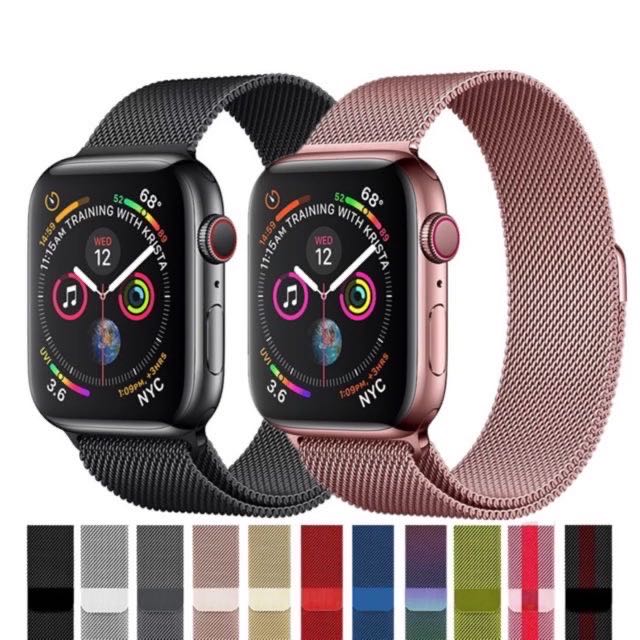 สาย นาฬิกา Milanese Loop สำหรับ Apple Watch ซีรีย์ 4 5 6 SE ขนาด 44mm และ 1 2 3 ขนาด 42mm - สายนาฬิกา สายโลหะ สายเหล็ก Milanese Loop for Apple Watch Band 42mm 44mm Stainless Steel Band