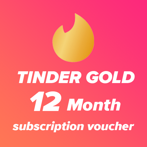 Tinder : Gold 12 month subscription