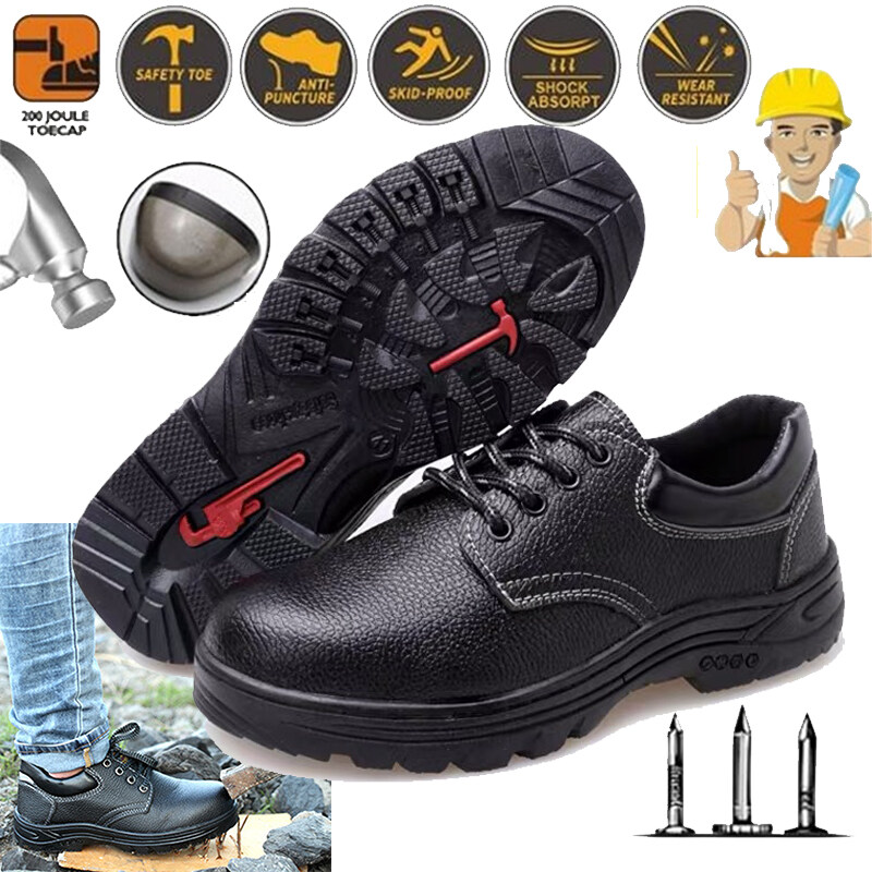 Men Fashion Steel Toe Air Safety Boots Indestructible Ryder Shoes Puncture-Proof Work Sneakers Breathable Shoes for Men
