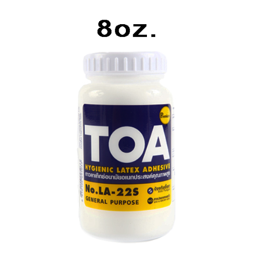 ของแท้100% กาว TOA กาวลาเท็กซ์ รุ่น LA22S สีขาว ขนาด 4 8 16 และ 32 ออนซ์(OZ)