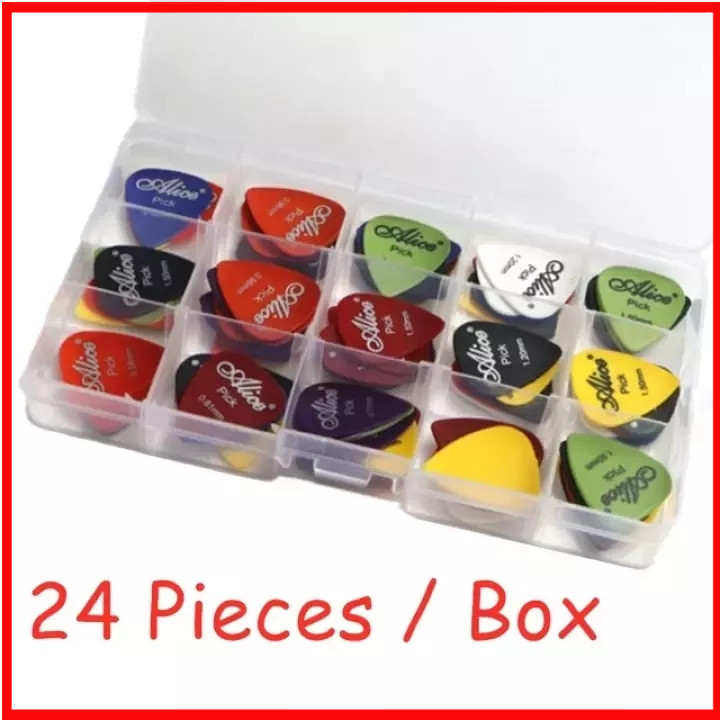 กีตาร์ไฟฟ้า Pick Acoustic Music Picks Plectrum 0.58 / 0.71 / 0.81 / 0.96 / 1.20 / 1.50mm ความหนาอุปกรณ์กีตาร์