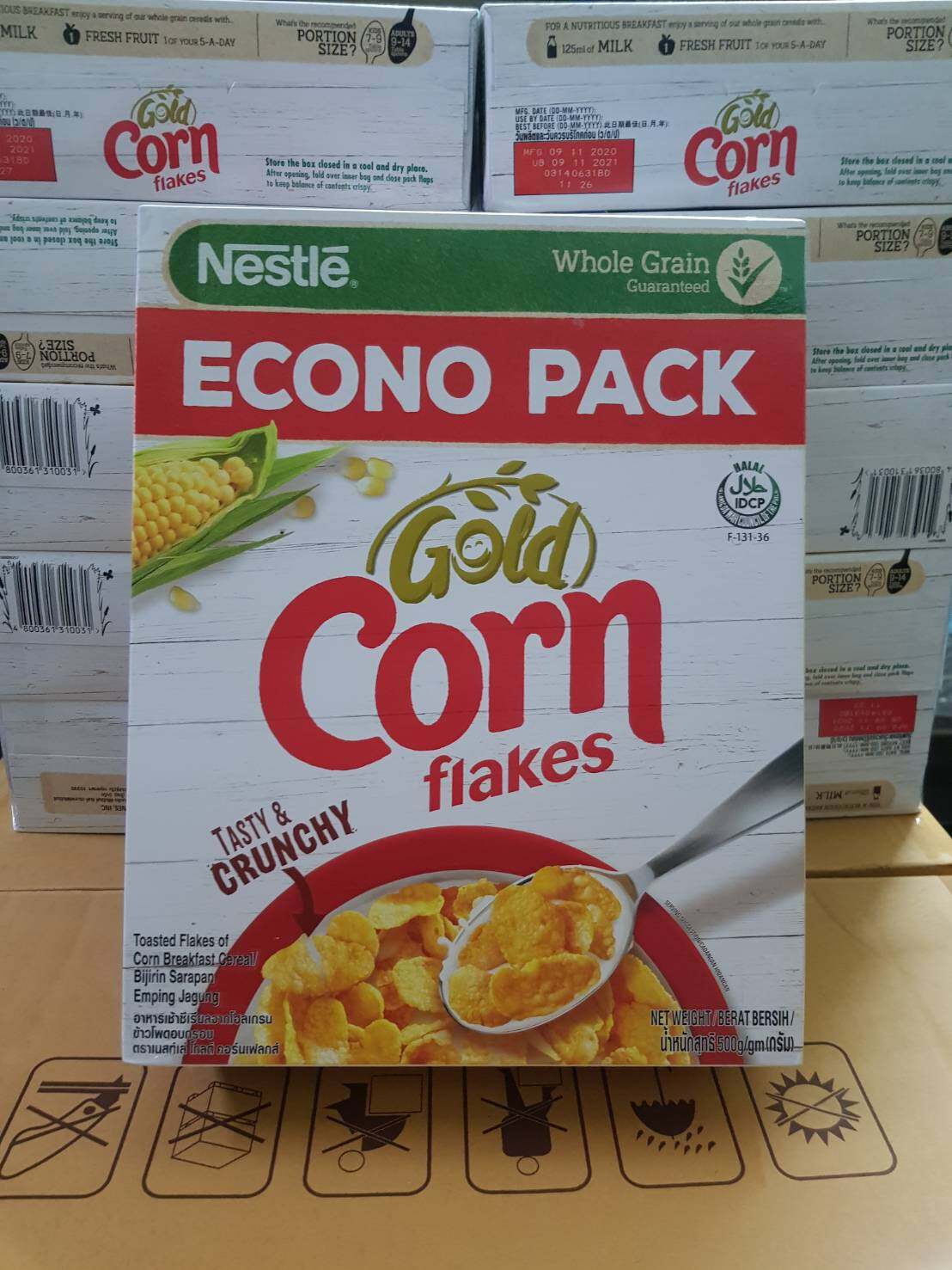 เนสท์เล่ โกลด์ คอร์นเฟลกส์ ซีเรียล ขนาด 500 กรัม โฉมใหม่ (คอนเฟลก) Nestle corn flakes