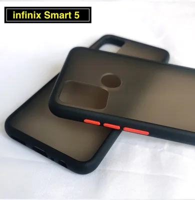 [ส่งจากไทย] Case infinix Smart 5 เคสกันกระแทก ปุ่มสีผิวด้าน ขอบนิ่มหลังแข็ง เคส Infinix Smart5