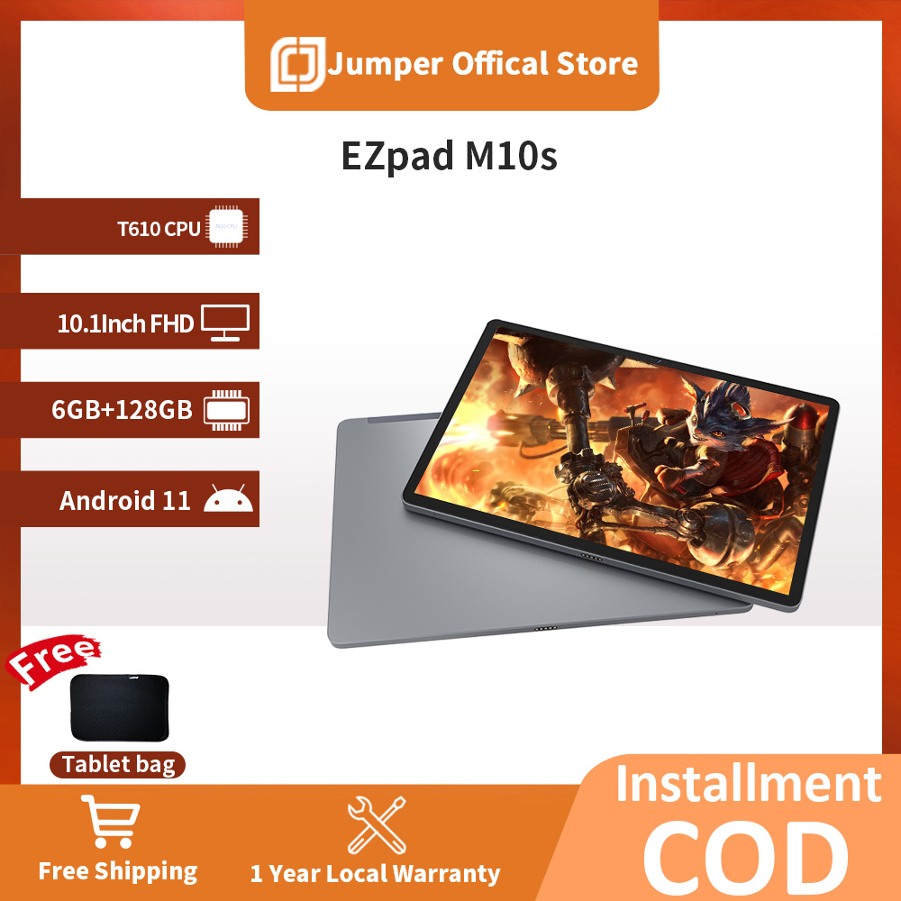 【Free Shipping】Jumper EZpad M10S T610 Brand new Tablet android Original Android 11 6GB RAM 128GB ROM 10.1inch FHD Display 6000mAh Battery ราคา 6,199 บาท*ส่งฟรี