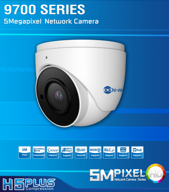 กล้องวงจรปิด Hi-view กล้องไอพี IP Camera  HP-97D50PE ขนาดเซนเซอร์ 1/2.7
