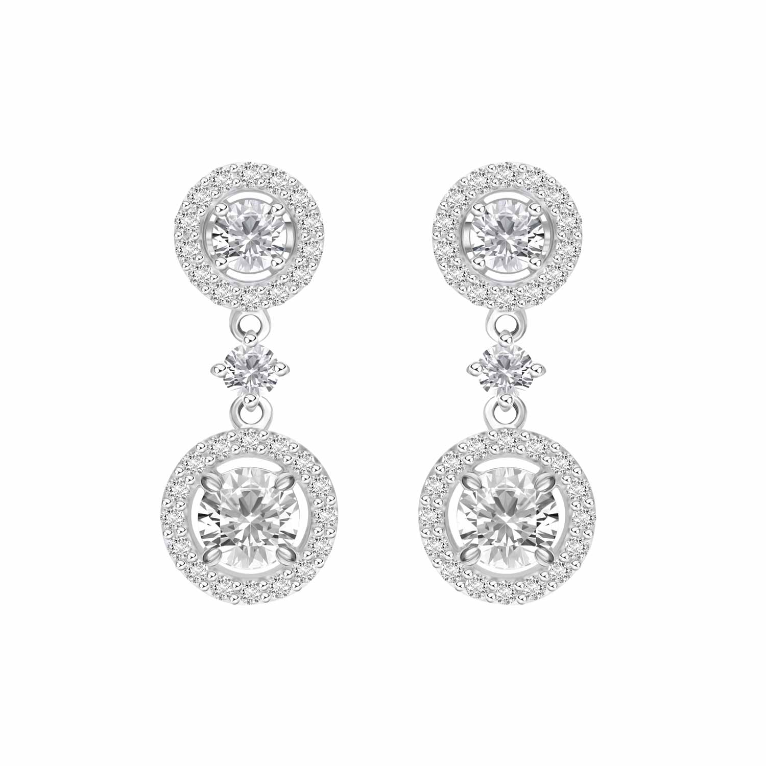 Merii 925 sterling silver stud earrings with cz cut 100 cut round shape 5mm Pendant design: CZ earrings decorum 221e0533-01 ราคา 5,300 บาท*ส่งฟรี