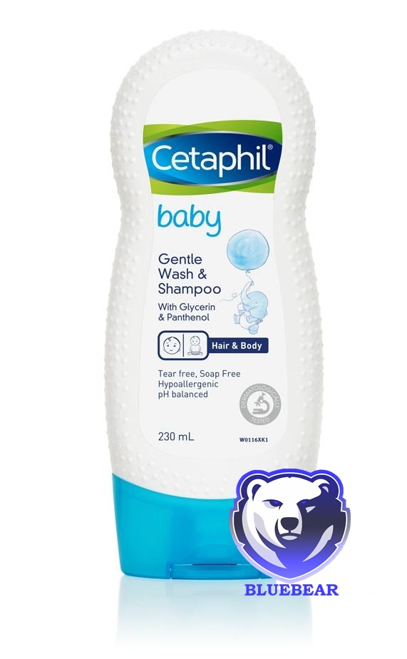 Cetaphil Baby Gentle Wash &Shampoo เซตาฟิลเบบี้บาธเจนเทิล 230ml.