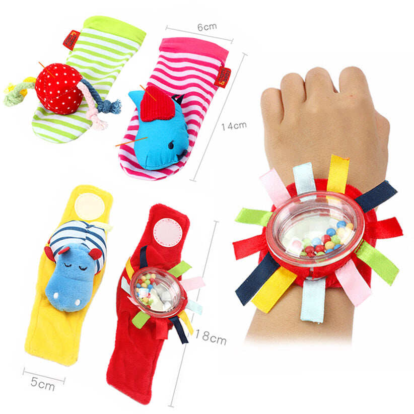 Smart Kiddy Shop ของเล่นเด็กอ่อน ของเล่นเสริมพัฒนาการ สายรัดข้อมือ ถุงเท้า ฮิปโป