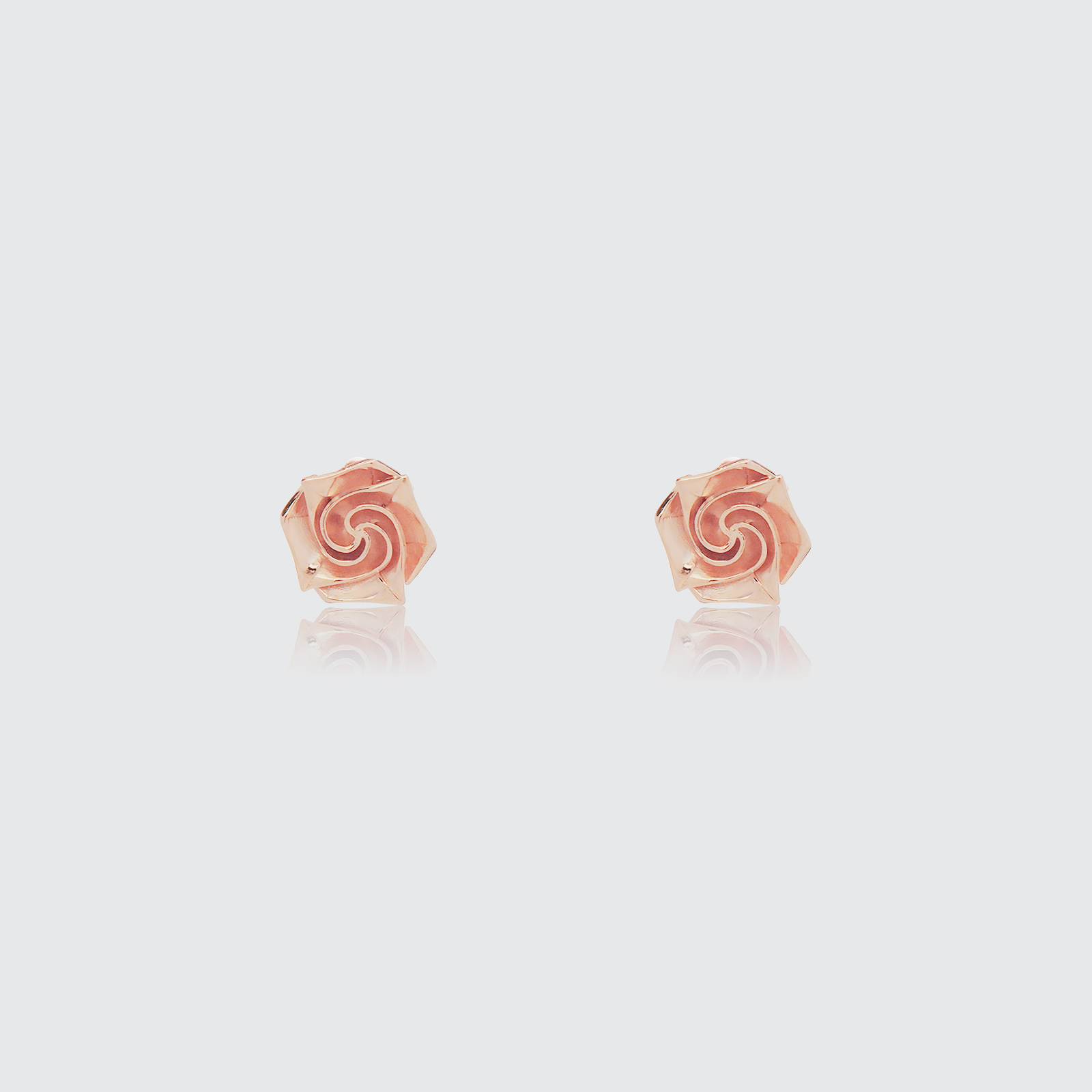 ORIGAMI LUCKY STUD EARRINGS ต่างหูลายกระดาษพับ สัญลักษณ์แห่งความโชคดี และ ความสุข  13 ลาย