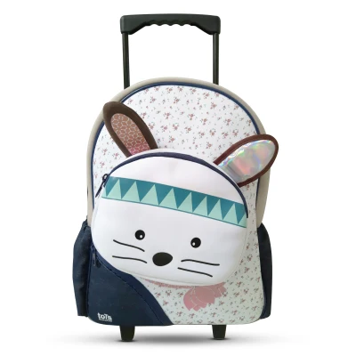 toTs - 460104 Kids Traveling trolley bag -​ bunny กระเป๋าล้อลากเด็ก สำหรับเดินทางลายน้องกระต่ายใจดี