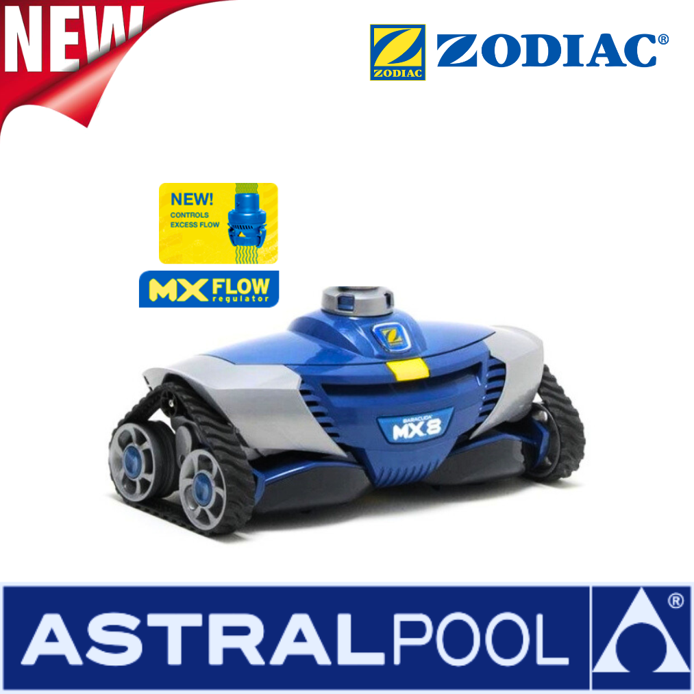 ZODIAC MX8™ Automatic pool cleaner is an ultra-efficient suction pool cleaning robot that cleans your swimming pool fast. Concrete, Tile, and Fiberglass ราคา 16,262 บาท*ส่งฟรี