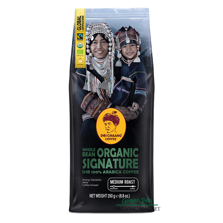 DOI Chang organic signature coffee 250g. (Grinding seeds can inform the shop) ดอยช้าง ราคา 368 บาท*ส่งฟรี