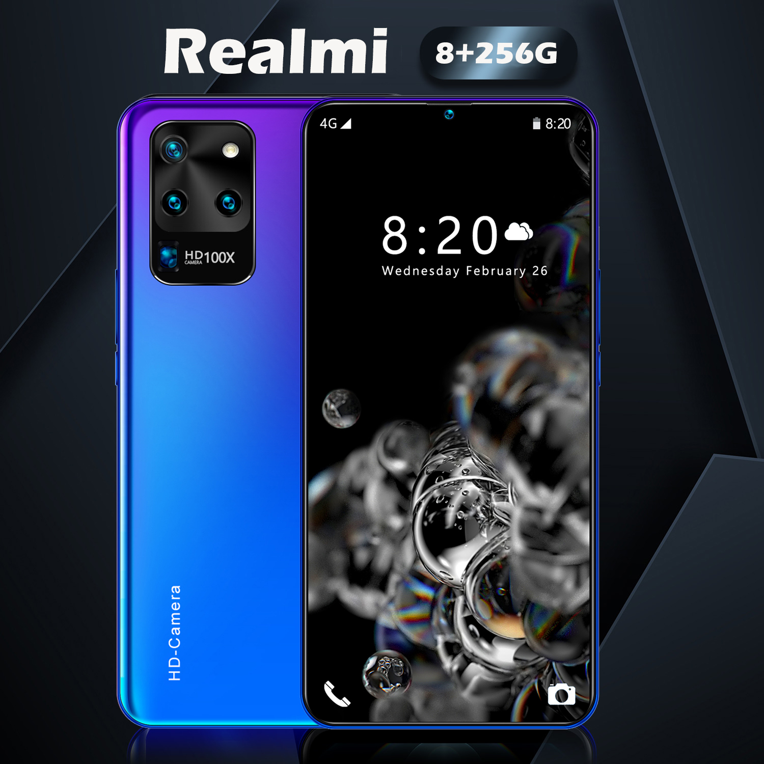 ศูนย์ไทย Realmi （8G+256G）มือถือเล่นเกม5g โทรศัพท์มือถือ5g มีการรับประกันจากผู้ขาย มือถือเล่นเกม2021 โทรศัพท์ 7.5 นิ้ว โทรศัพท์มือถือลดราคา สเปคแท้รองรับ RAM8G+ROM256G smart phone ถ่ายรูป large battery full screen phone โทรศัพท์2ซิม ประกันศูนย์ 1 ปี