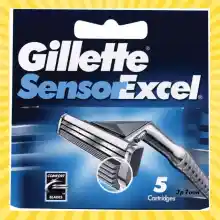ภาพขนาดย่อของสินค้าGillette sensor Excel Blades Pack 5.