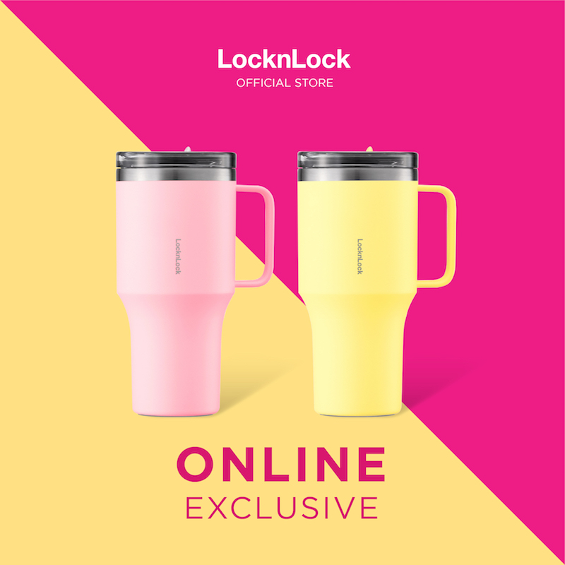 [Available for Sale Online Only!] Locknlock Temperature-Keeping Water Bottle Metro King Tumbler, Capacity 820 Ml. Model Lhc4326