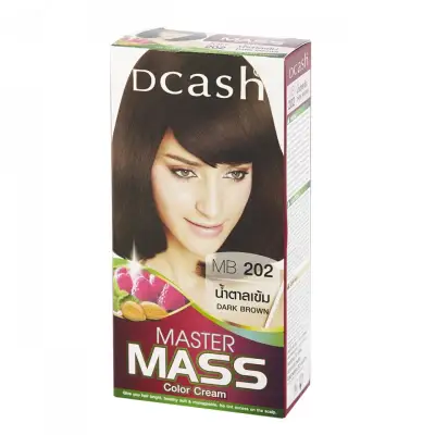 Dcash master mass color cream 50ml. ดีแคช มาสเตอร์ แมส คัลเลอร์ครีมเปลี่ยนสีผมมีให้เลือกหลายสี