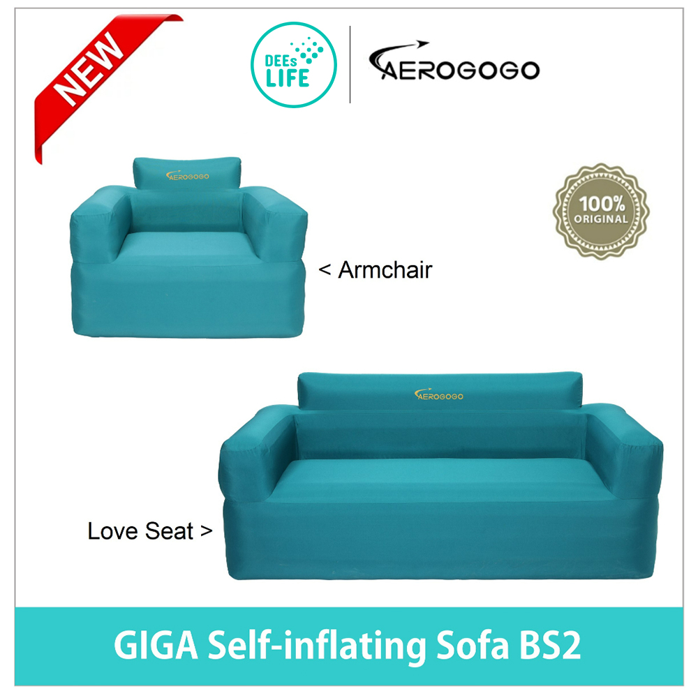 Aerogogo เอโรโกโก โซฟาเป่าลมอัตโนมัติ โซฟาปิคนิค แคมป์ปิ้ง พกพาง่าย GIGA รุ่น GS2 ราคา 1,599 บาท*ส่งฟรี