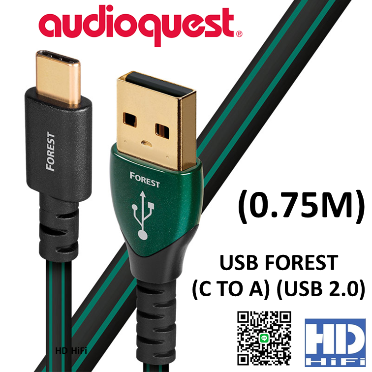 AudioQuest Forest USB C to A USB2.0