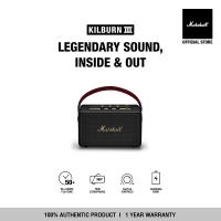 MARSHALL KILBURN III BLACK & BRASS - รับประกัน 1 ปี + ส่งฟรี - ลำโพงบลูทูธ ลำโพงพกพา ลำโพงmarshall
