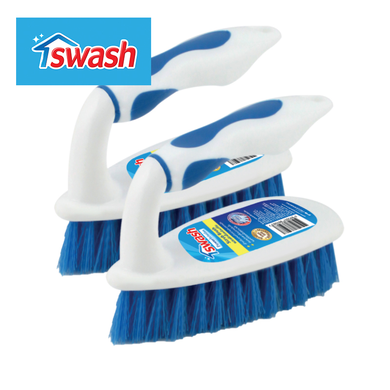 SWASH Scrub Brush - สวอช แปรงขัดพื้นพร้อมที่จับ Pack 2 แปรงเตารีด ราคา 219 บาท*ส่งฟรี