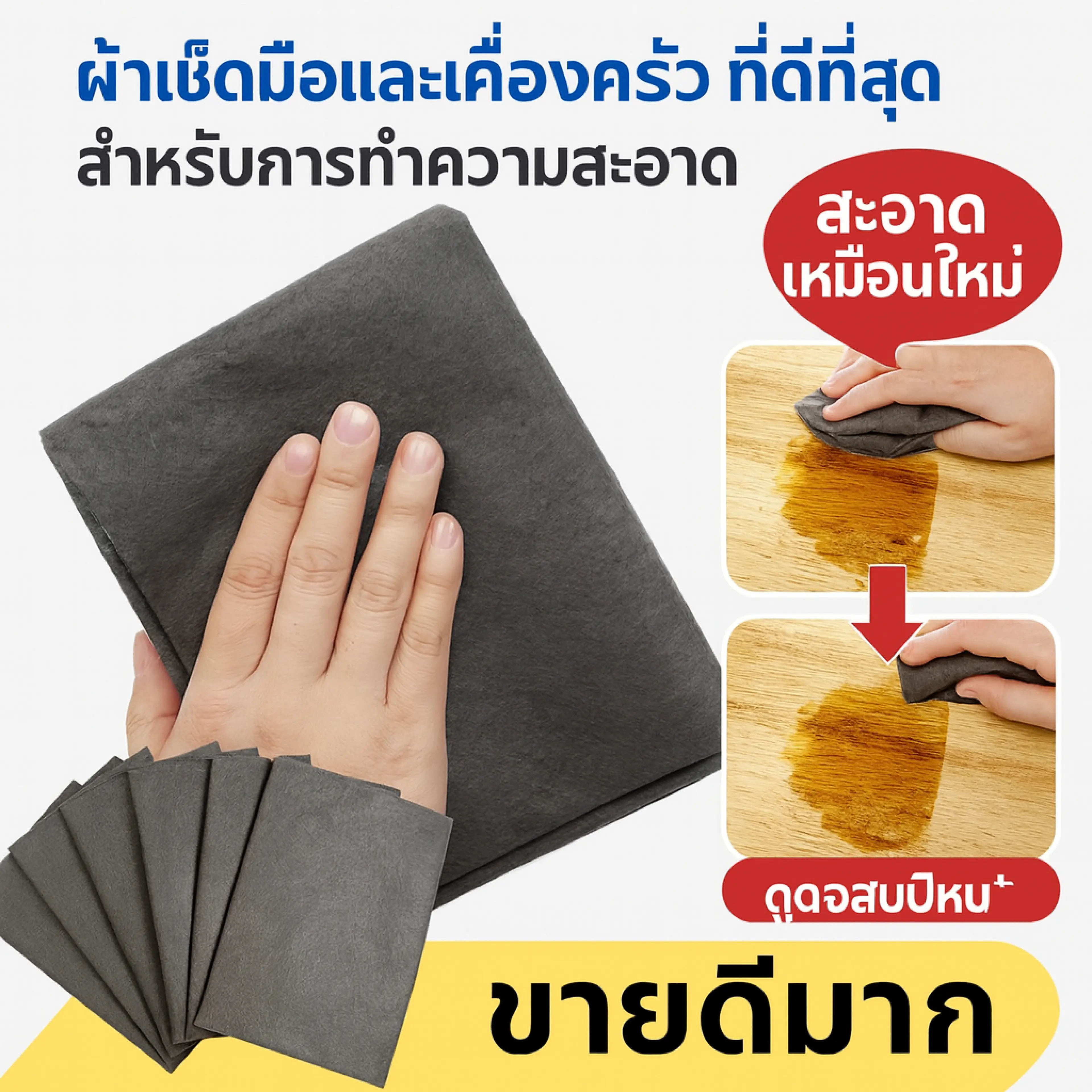 ผ้าเช็ดทำความสะอาดไฟเบอร์มัลติฟังก์ชั่น ผ้าไมโครไฟเบอร์ ผ้าเช็ดรถ ระดับ Microfiber Drying Towel ผ้าเช็ดกระจกวิเศษ เช็ดกระจกได้สะอาดหมดจด