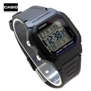 สินค้า Velashop นาฬิกาข้อมือผู้ชายคาสิโอ ดิจิตอล Casio Digital สีดำ สายเรซิน รุ่น W-800H-1AVDF, W-800H-1A, W-800H, W800H
