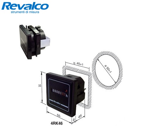 Hour Counter / Time Counter สำหรับนับชั่วโมงการทำงาน - REVALCO (Made in Italy)