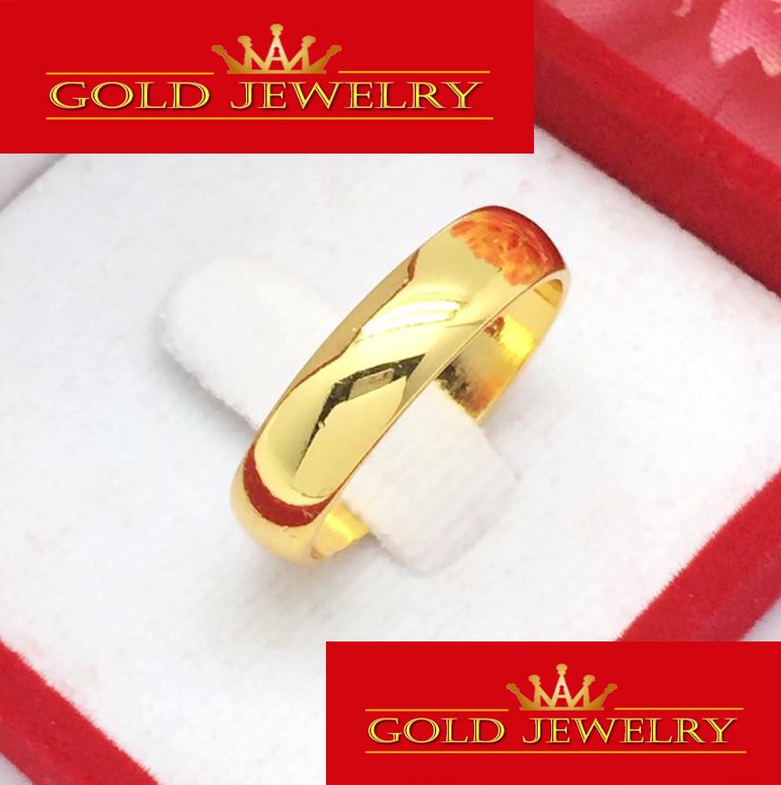 เครื่องประดับ แหวน แหวนทอง แหวนทองคำ เศษทองคำแท้จากทองคำเยาวราช ลายปลอกมีด เกลี้ยง น้ำหนัก 2สลึง