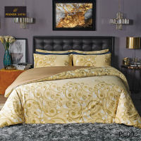 Premier Satin Royal Touch ผ้าปูที่นอน 5ฟุต ผ้าปูทีนอน 6 ฟุต 3 ชิ้น(ไม่รวมนวม) Cotton sateen100% นุ่มลื่นเงางามดุจไหม ป้องกันไรฝุ่น