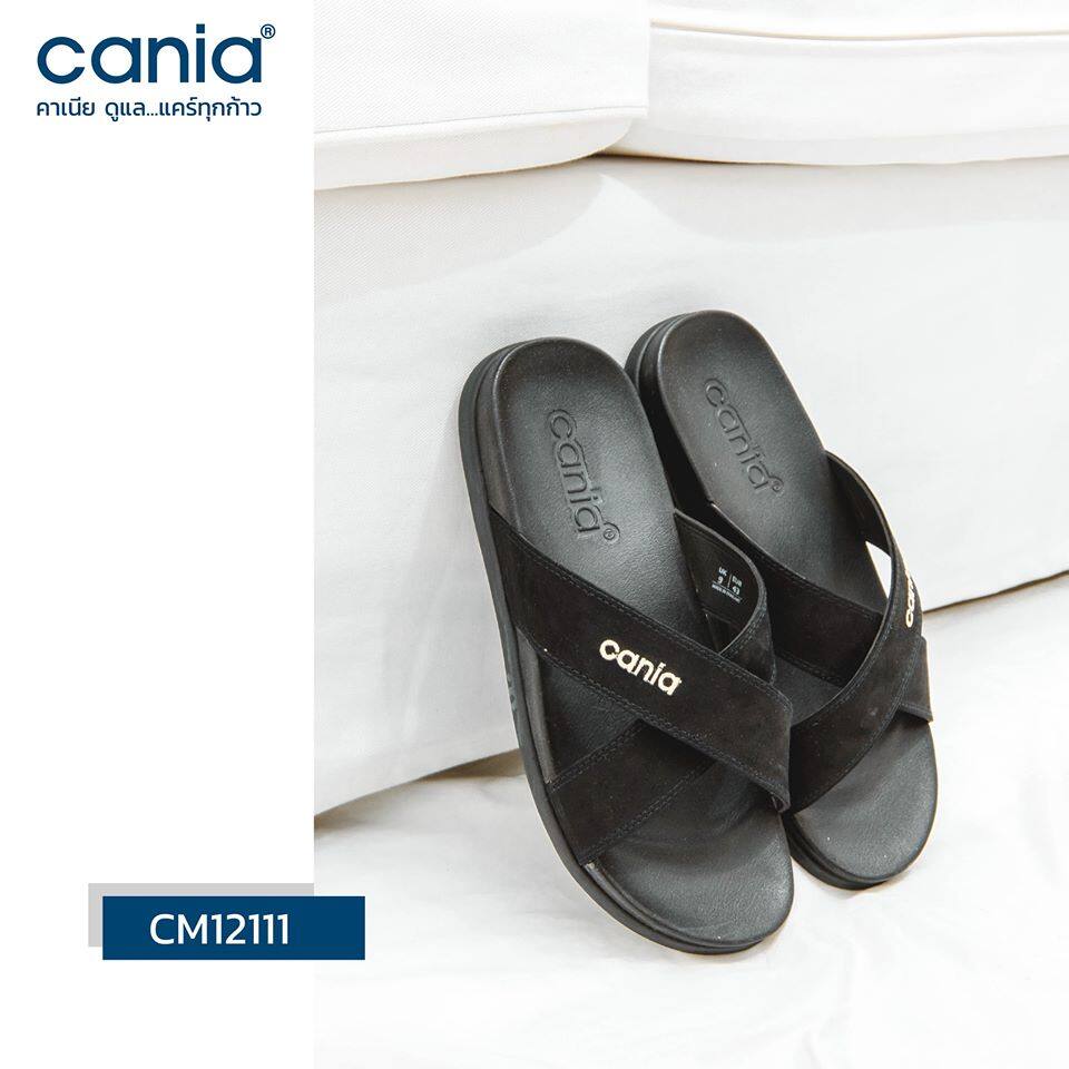 CANIA คาเนีย รองเท้าแตะลำลองผู้ชาย CM12111 - สีดำ Size 40-44