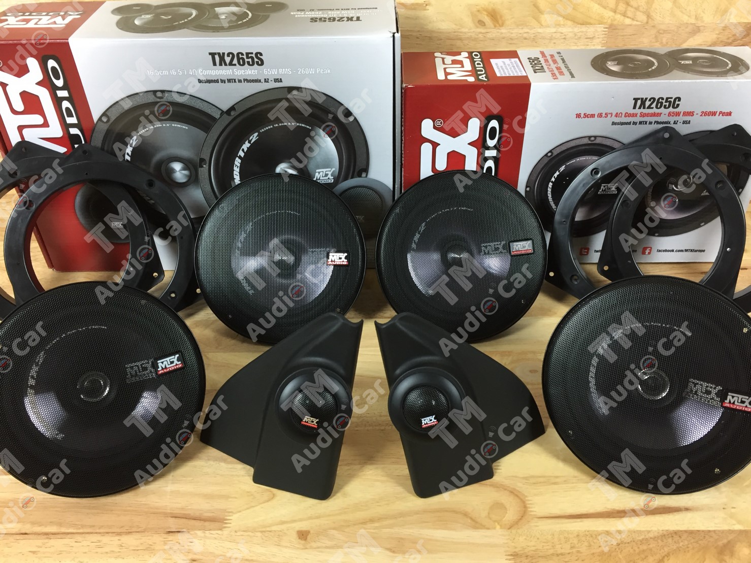 หูช้างตรงรุ่น TOYOTA REVO - FORTUNER 2015-2024 + ลำโพง 6.5” MTX-TX265S + MTX-TX265C + ฐานรองลำโพงตรงรุ่น จำนวน 2คู่ ราคา 5,100 บาท*ส่งฟรี