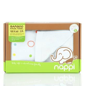 ของใช้แม่และเด็ก Nappi (แน้ปปี้) NAPPI BABY ผ้าเช็ดตัวใยไผ่สาลู สไตล์ญี่ปุ่น สำหรับเด็กแรกเกิด