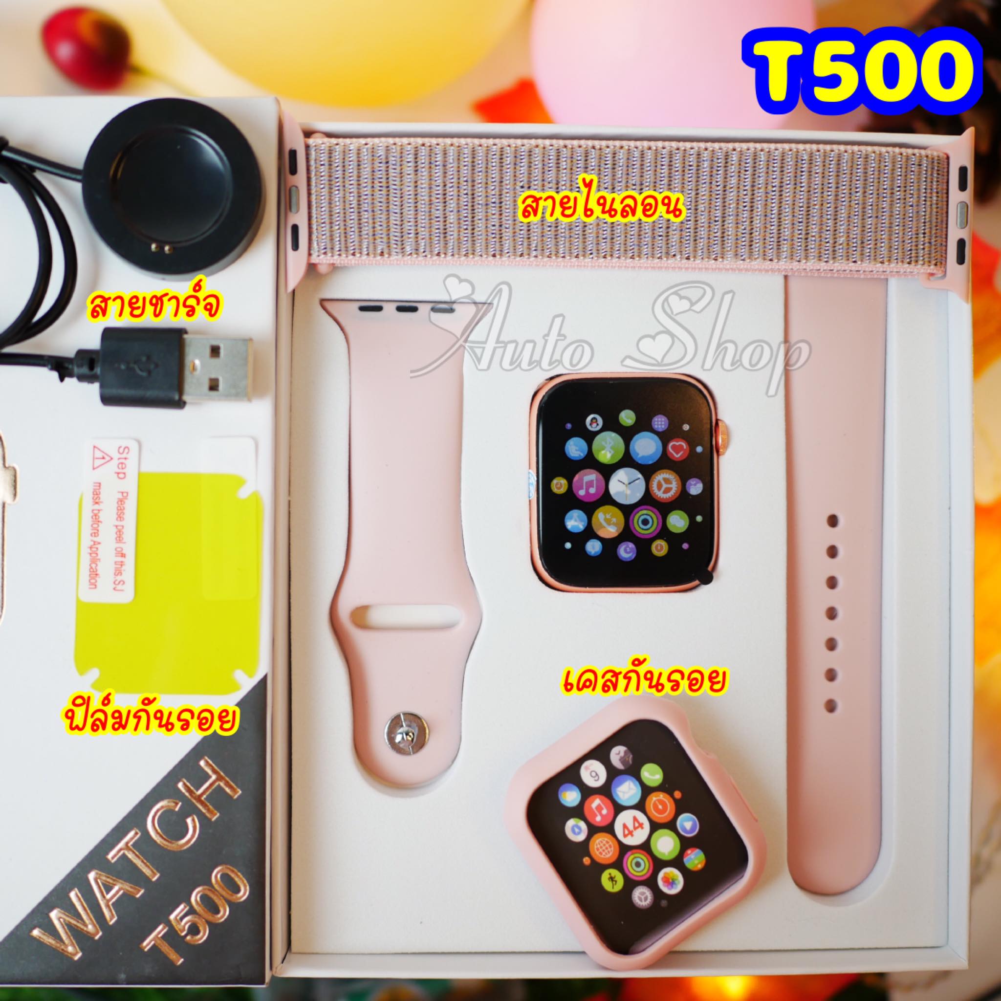 นาฬิกา สมาร์ทวอทซ์ Smart watch T500 โทรออก-รับสายได้ ของแท้ (ตั้งรูปเองได้) **แถมฟิล์มกันรอย