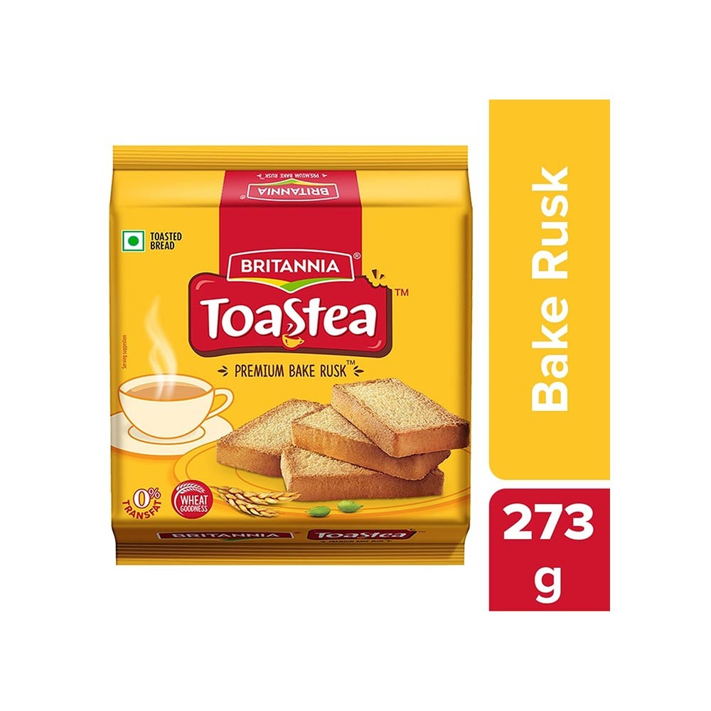 Britannia Toastea Premium Bake Rusk 273g  ขนมปังแห้ง