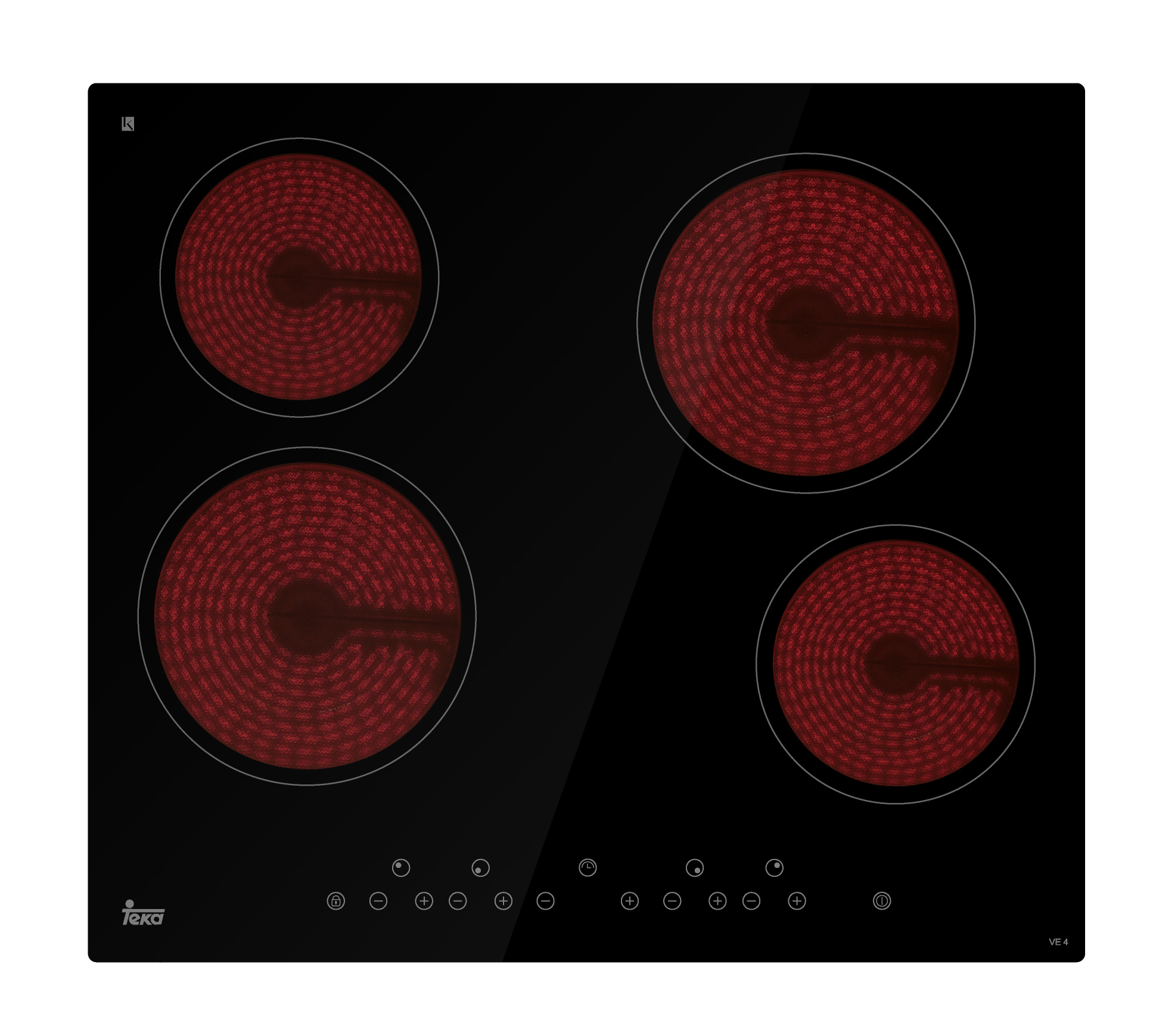 TEKA เตาเซรามิค รุ่น VE 4 SC สีดำ ขนาด 60 ซม. ราคา 13,900 บาท*ส่งฟรี