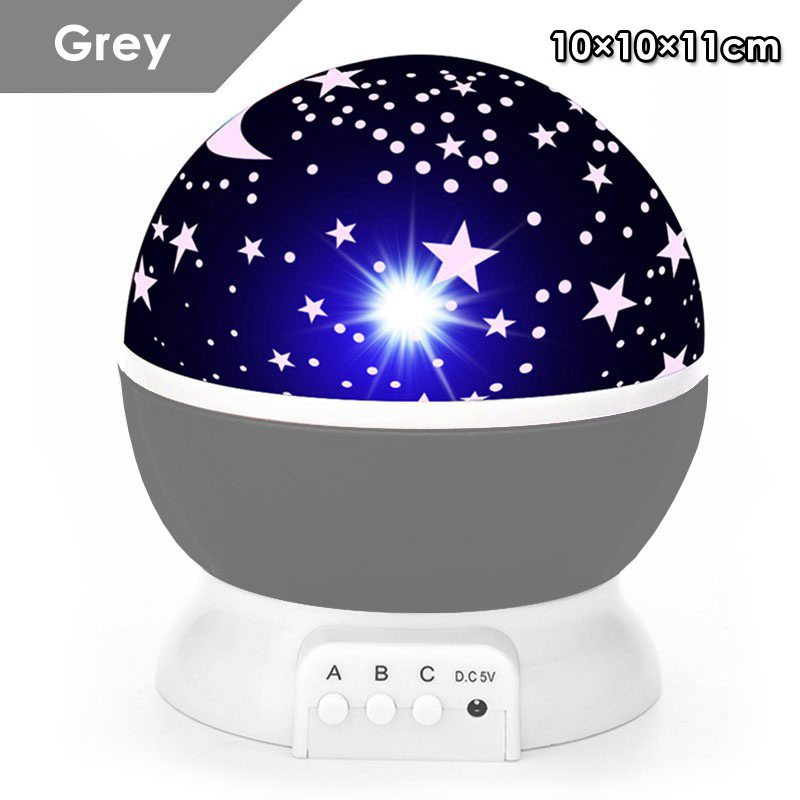 🚚พร้อมส่ง🚚ไฟ LED ดาวหมุนได้ ไฟตกแต่งห้อง โคมไฟดาว รูปร่างทรงกลม สามารถฉายแสงรูปดวงดาวหลากสีได้ 360° โคมไฟLED แบบหมุนได้ โคมไฟกลางคืน โคมไฟโรแมนติก