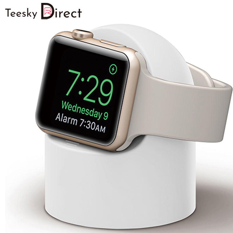 【🔥สินค้าลดราคา】Teesky Charge For Apple Watch stand iWatch 42mm 38mm 44mm 40mm watch accessories apple watch 6 5 4 3 2 SE station holder black white