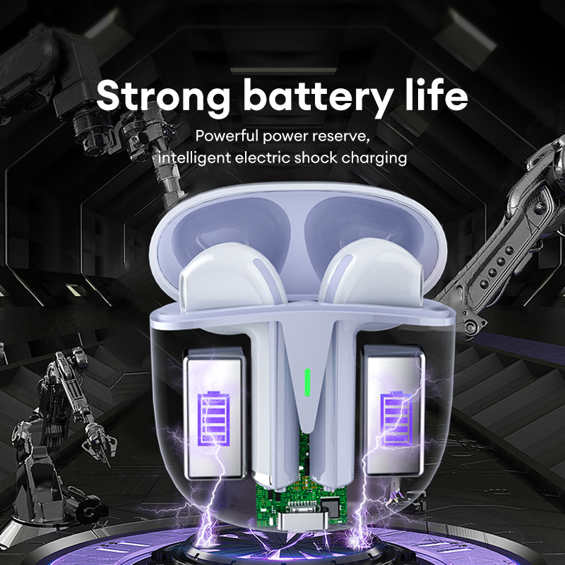 ไร้สายที่แท้จริง J06 การตัดเสียงรบกวนอัจฉริยะ binaural กีฬาวิ่งชุดหูฟังชนิดใส่ในหูด้านบนพร้อมเสียงอิสระแช่สีขาวบริสุทธิ์สีดำ ราคา 222 บาท*ส่งฟรี