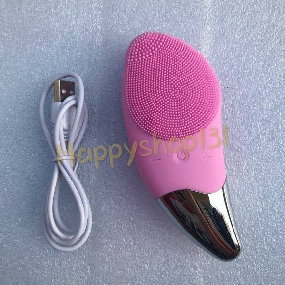 SONIC FACIAL BRUSH เครื่องขัดหน้า เครื่องล้างหน้า ซิลิโคน ระบบสั่น 3 in 1 ทำความสะอาดล้ำลึก กันน้ำ