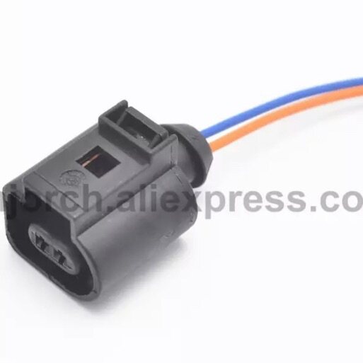 1 set 2pin Auto Electrical wire Harness Plug Wiring 1J0973702 for VW Audi A4 A6 A8 Q5 Q7 2004-2009 1J0 973 702