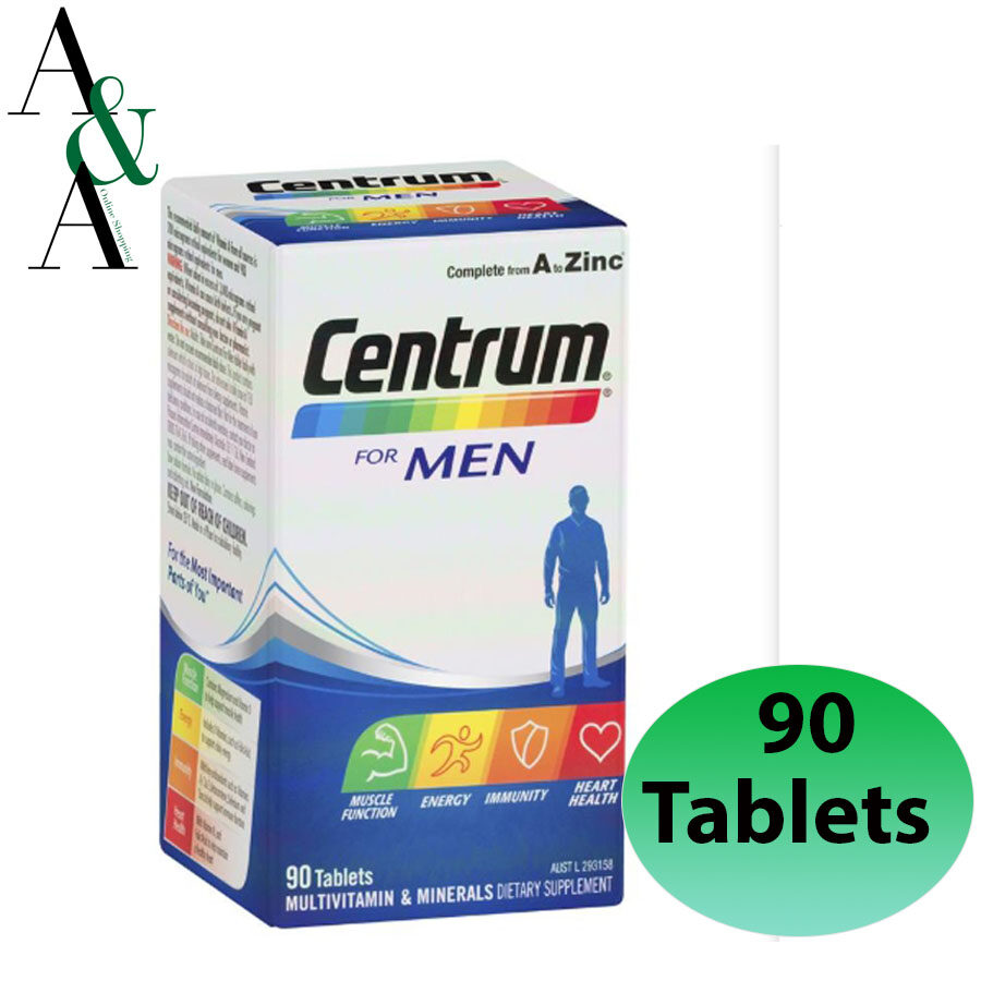 EXP.05.2022 ของแท้ พร้อมส่ง ฉลากออสเตรเลีย วิตามินบำรุงสำหรับผู้ชาย Centrum For Men / Women /Men 50+ /Women 50+  Size 90 Tablets Exclusive Size  ฉลาก AUST L 293158