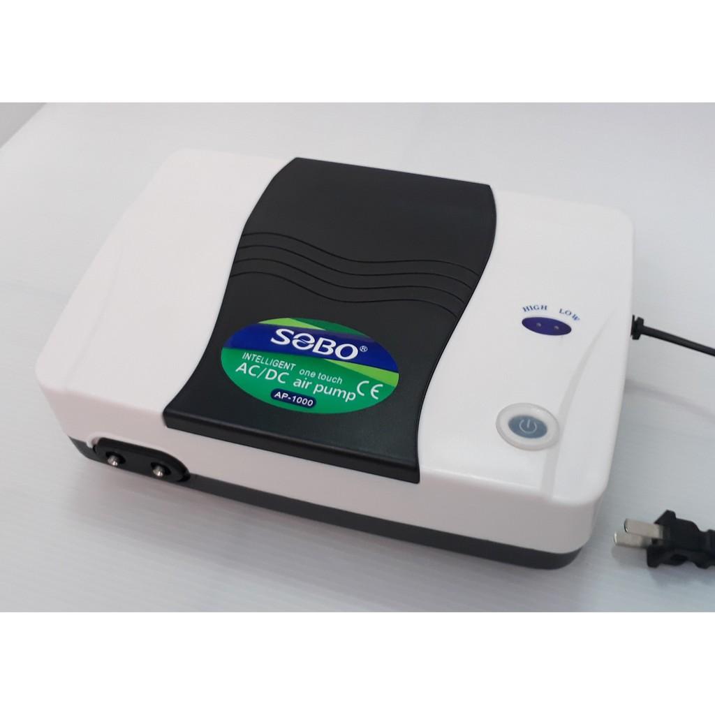 SOBO AP1000 ปั๊มลม มีแบตเตอรี่ในตัว ปั๊มออกซิเจน AC/DC Air Pump อุปกรณ์