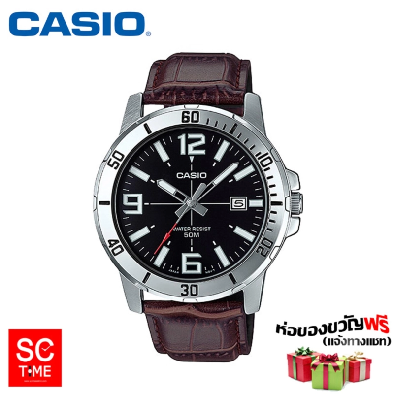 ภาพหน้าปกสินค้าSC Time Online Casio แท้  นาฬิกาข้อมือชาย รุ่น MTP-VD01L (สินค้าใหม่ มีรับประกัน) Sctimeonline