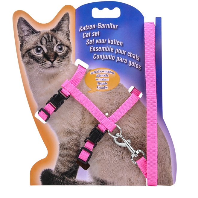 Cat Harness And Leash (S) สายจูงแมว สายจูงรัดอกแมว