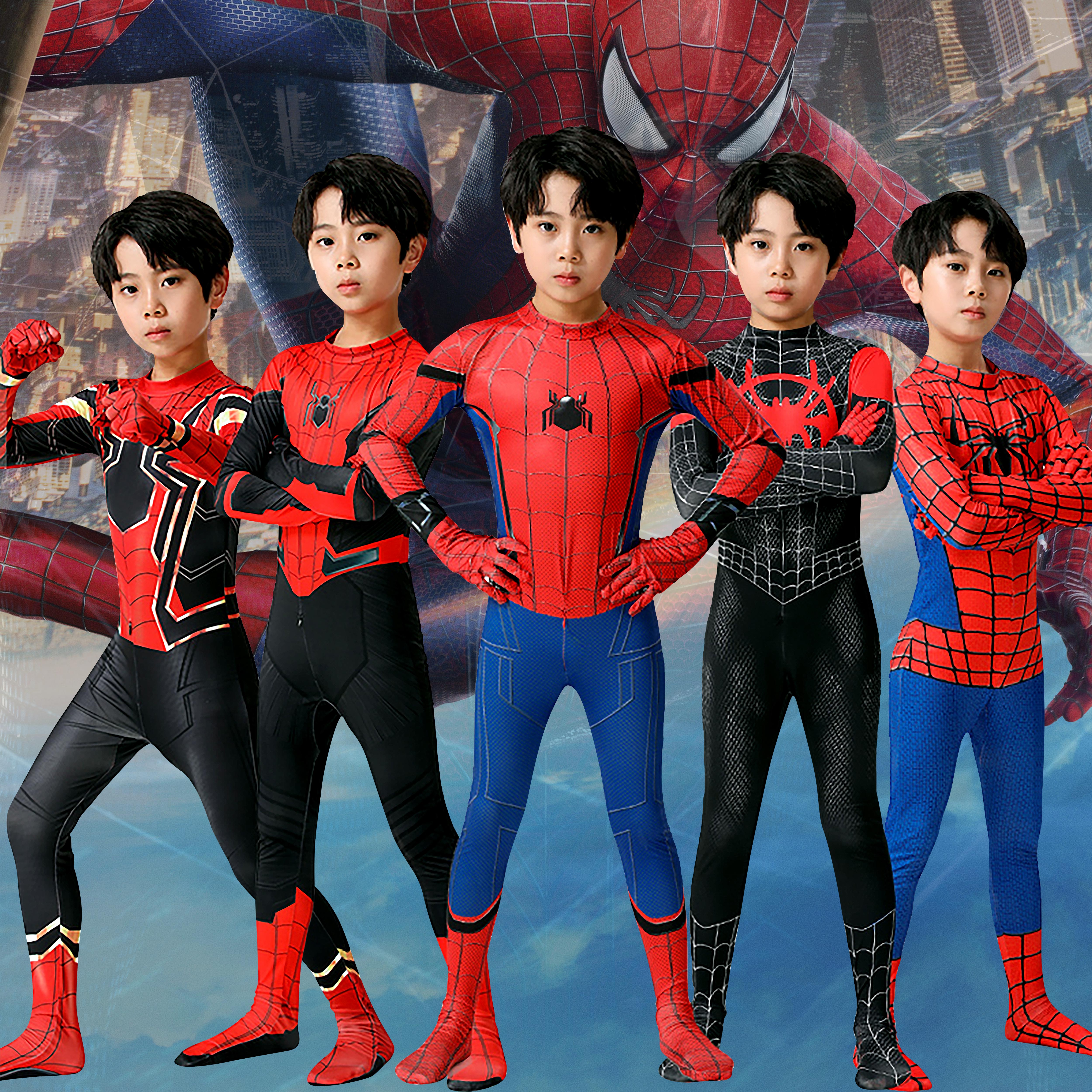 Miles Morales Cosplay Spiderman Costume Superhero Zentai Suit