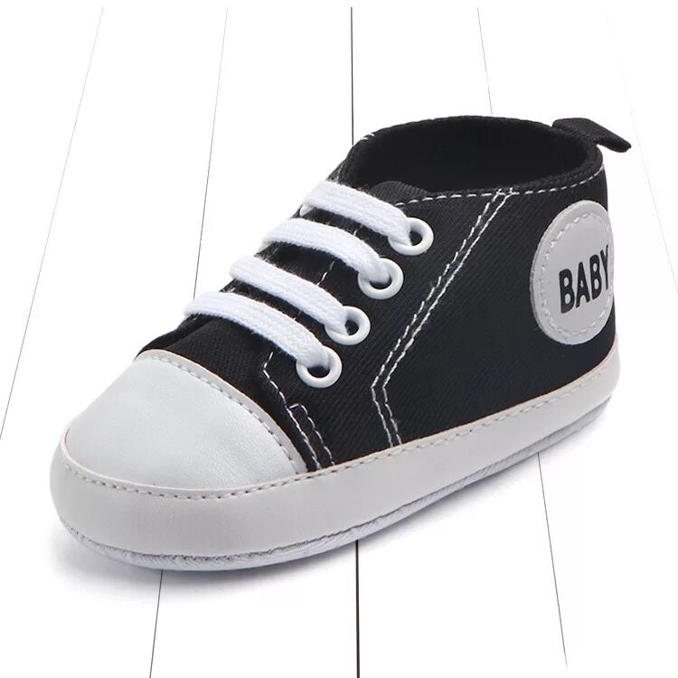 Babyonline(X076)E1รองเท้าผ้าใบสำหรับเด็กหัดเดินมีกันลื่น0-2ปีมี8สี