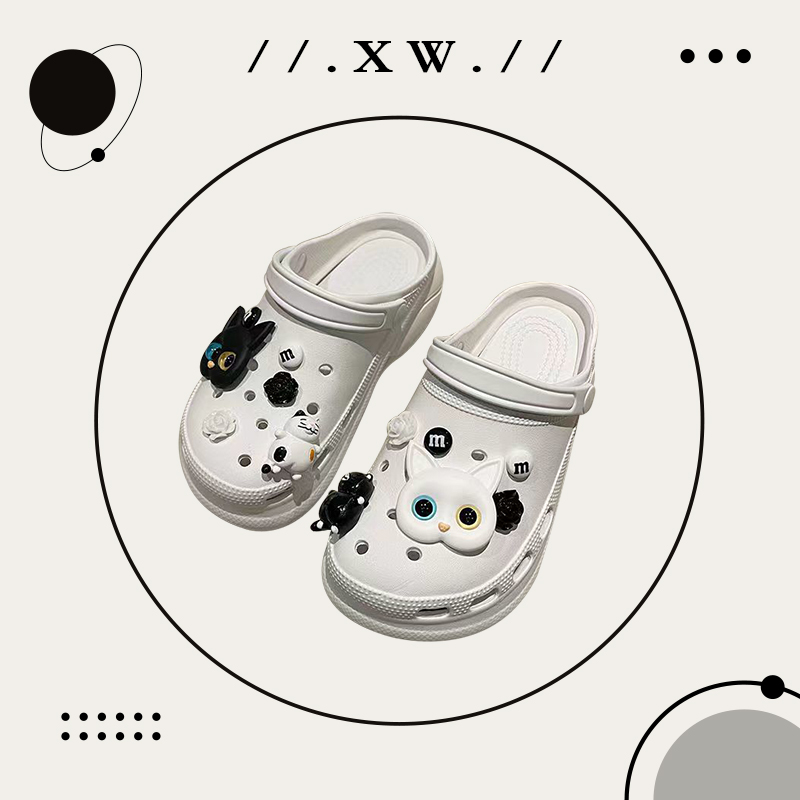 XWShop Big Toe Sandals Cartoon Pattern Soft Floor Cat Slaves Don't Miss Lightweight Comfortable Wading All Work Super Hurry to buy now👛 ราคา 116 บาท*ส่งฟรี