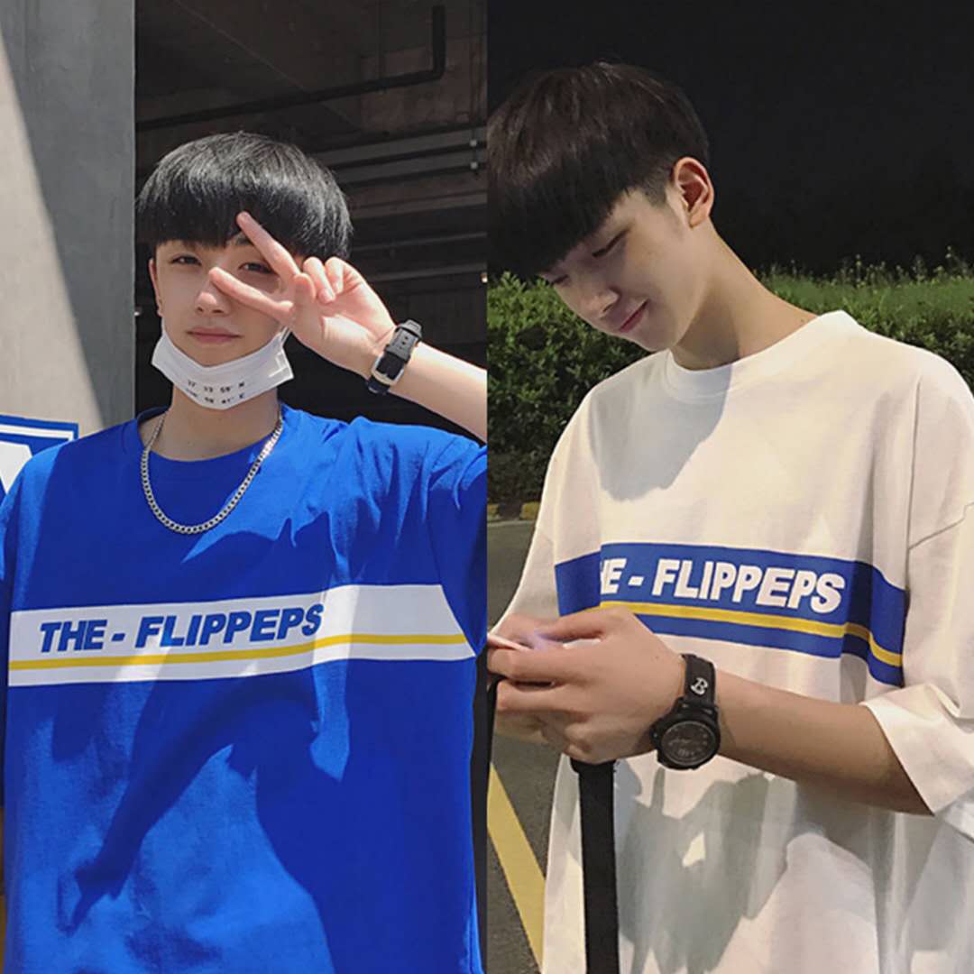 พร้อมส่งเสื้อยืดแขนสั้นแฟชั่นผู้ชายเสื้อยืดoversize