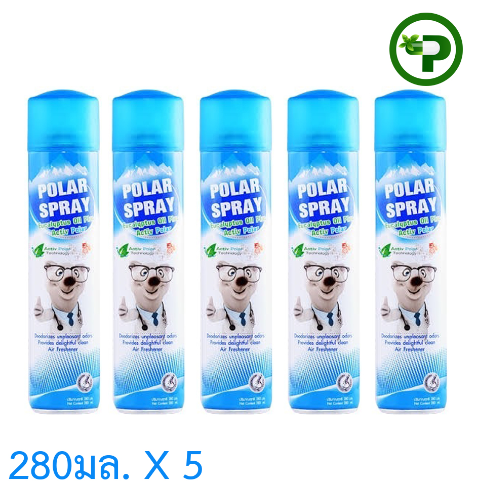 Polar Spray Eucalyptus Oil Plus 5can ราคา 1,003 บาท*ส่งฟรี