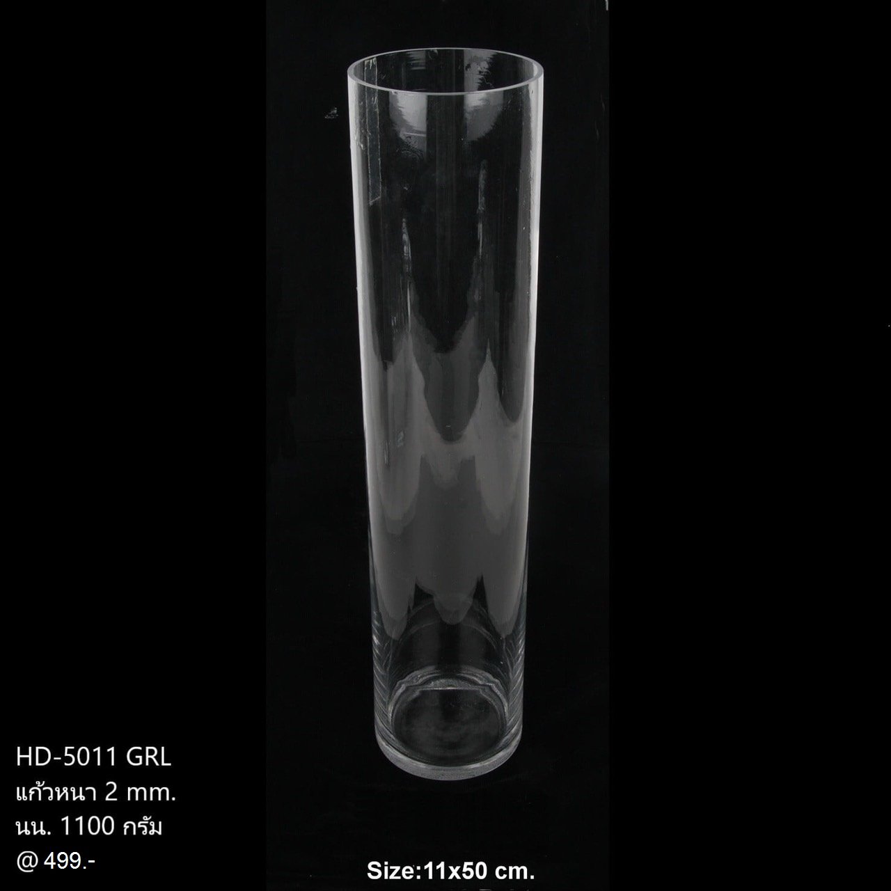 OrientalFineArt โหลแก้วสูง50cm.แจกันทรงสูง แก้วทรงกระบอกสูง โหลแก้วทรงสูงพิเศษ สำหรับจัดดอกไม้หรือเป็นภาชนะบรรจุ